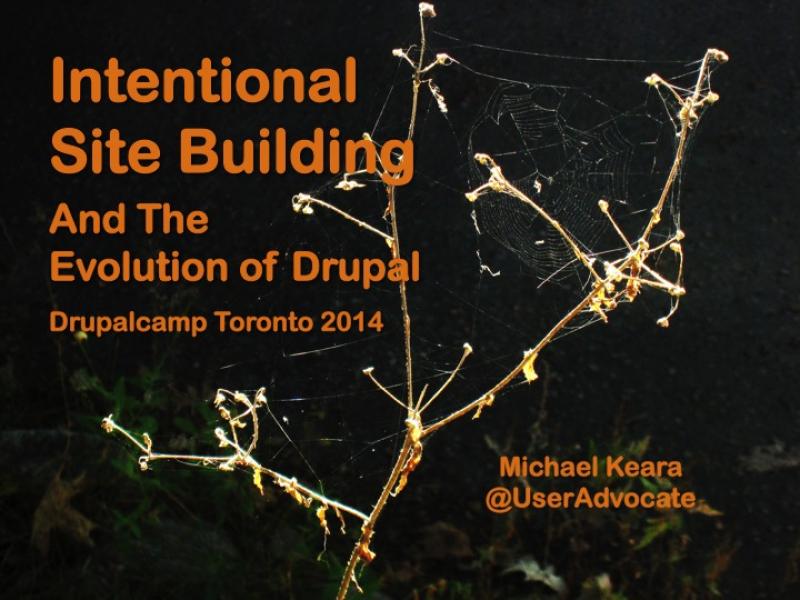 Title slide from the 2014 Drupalcamp presention